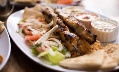 souvlaki, authentic greek, greek food